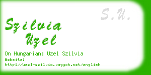 szilvia uzel business card